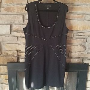 Black knit dress